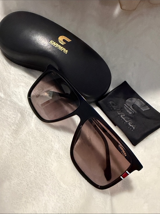 Carrera Other - Carrera 172/N/S 807/HA Black Brown Gradient Square Sunglasses w/ Case & Cloth